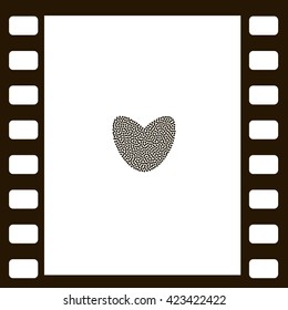 Icon of love heart stock vector illustration design