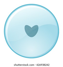 Icon of love heart stock vector illustration design
