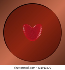Icon of love heart stock vector illustration design