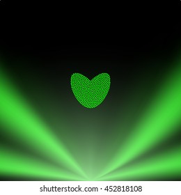 Icon of love heart stock vector illustration design