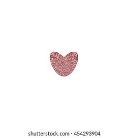 Icon of love heart stock vector illustration design
