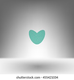 Icon of love heart stock vector illustration design