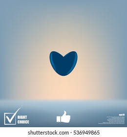 Icon of love heart stock vector illustration design
