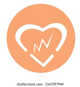 The Icon of a Love Heartbeat