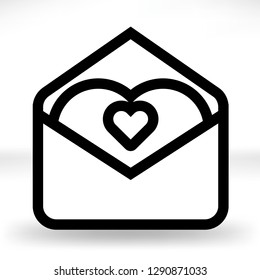 Icon of loving message.