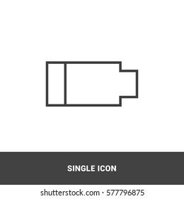Icon low battery Single Icon  Graphic Design