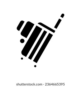 icon luggage suitcase backpacker, editable file