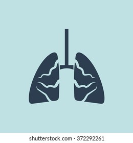 Icon of Lungs. EPS-10.