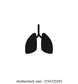 Icon lungs. Simple vector illustration.