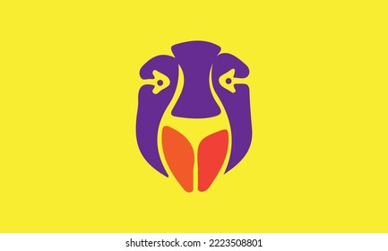 Icon lungs. Simple vector illustration.