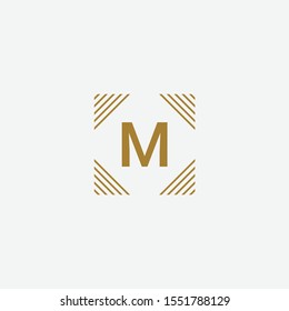 ICON M LOGO DESIGN TEMPLATE ELEMENTS