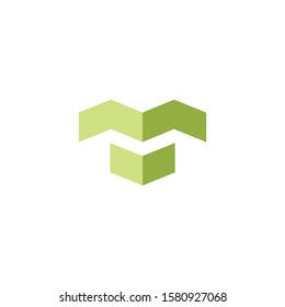 Icon M logo design template elements