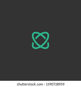 icon m logo design template elements