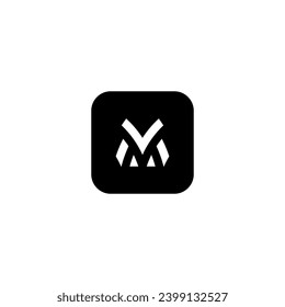 icon m modern, simple, abstract