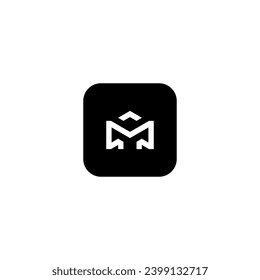icon m modern, simple, abstract