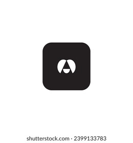 Symbol m modern, einfach, abstrakt