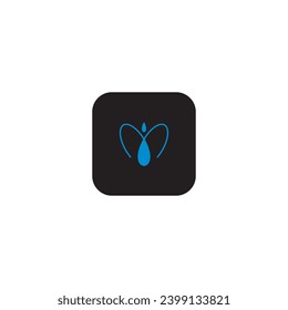 icono m moderno, simple, abstracto