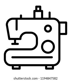 Icon of a machine having buttons depicting sewing machine