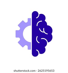 Icon a machine learning, isolated against a clean background.