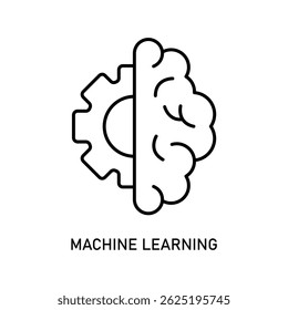 Icon a machine learning, isolated against a clean background.