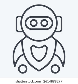 Icon Machine Learning. related to Artificial Intelligence symbol. line style