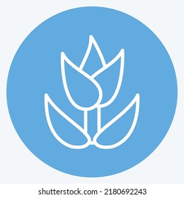Icon Macro Photography. suitable for Art symbol. Blue Eyes Style. simple design editable. design template vector. simple illustration