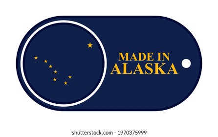 icon made in alaska, isolated on white background
