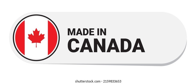 Icon made in canada, isolated on white background