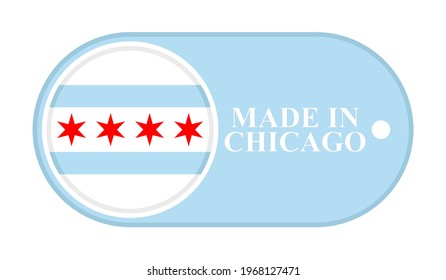 icon made in chicago, isolated on white background