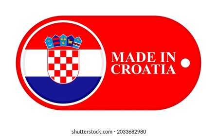 icon made in croatia, isolated on white background
