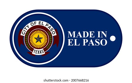 icon made in el paso, isolated on white background
