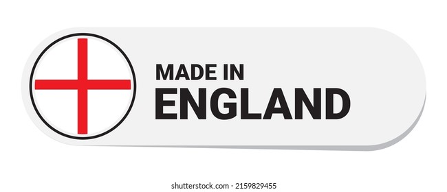 Icon made in England, isolated on white background