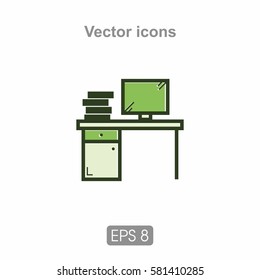 Icon is made in a flat style, can be used in printing, web design and much more