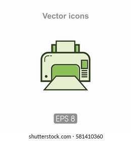 Icon is made in a flat style, can be used in printing, web design and much more