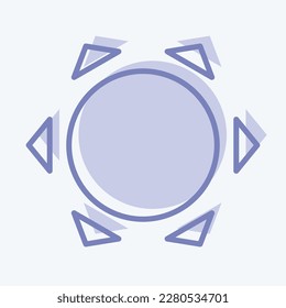 Icon Made With Industrial Hemp. related to CBD Oil symbol. simple design editable. simple illustration