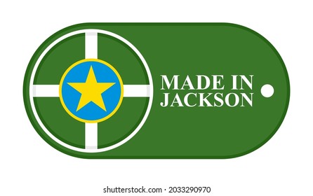 icon made in jackson, isolated on white background
