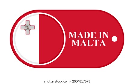 icon made in malta, isolated on white background
