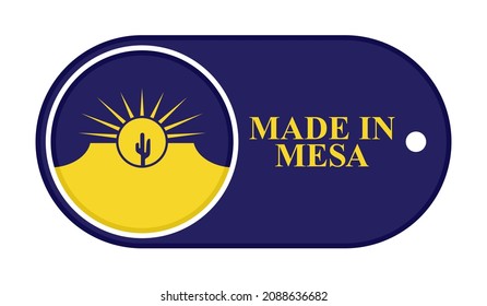 Icon Made In Mesa. Vector Illustration Isolated On White Background
