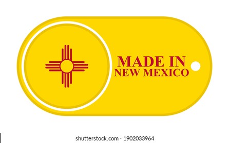 icon made in new mexico, isolated on white background
