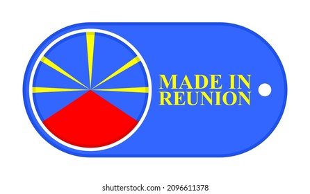 icon made in reunion. vector illustration isolated on white background
