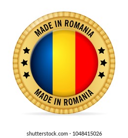 Icon made in Romania on a white background.