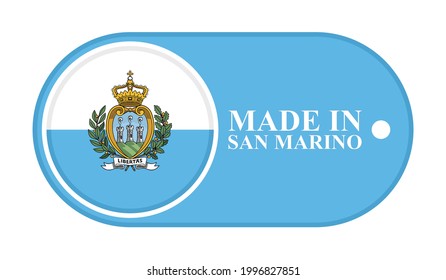 icon made in san marino, isolated on white background

