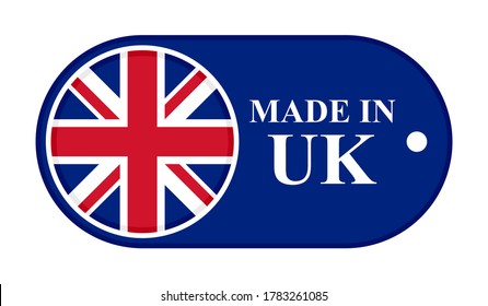 icon made in uk. vector illustration isolated on background svg