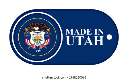 icon made in utah, isolated on white background
