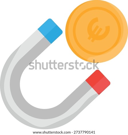 Icon of a magnet and coin, indicating a price of 1 credit, equivalent to $1 USD.