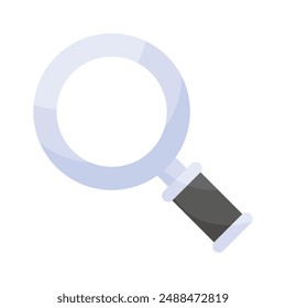 An icon of magnifier that is suitable for search, zoom, and discovery functions in digital interfaces