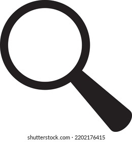  icon of magnifying glass on white background
