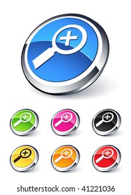 icono Vidrio de aumento más