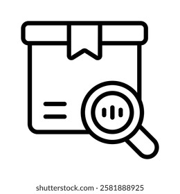 Icon of a magnifying glass for product search