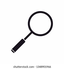 icon magnifying glass vector